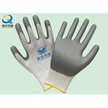 Poliéster Shell Nitrilo recubierto guantes de trabajo de seguridad (N6007)